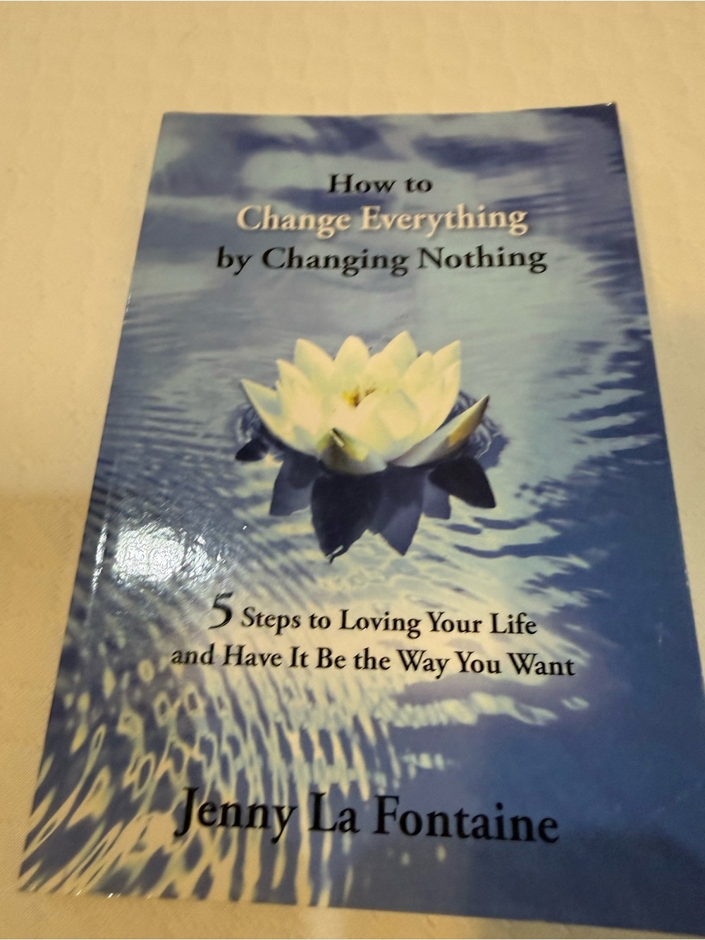 How to Change Everything by Changing Nothing — Blue Inspirational Book